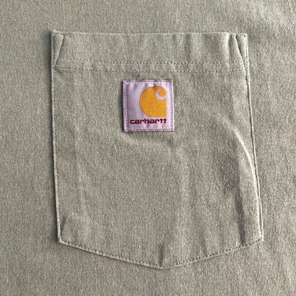 Carhartt Men's T-Shirt, Heavyweight Loose Fit Short Sleeve Crew Neck Pocket Tee - Picture 3 of 8